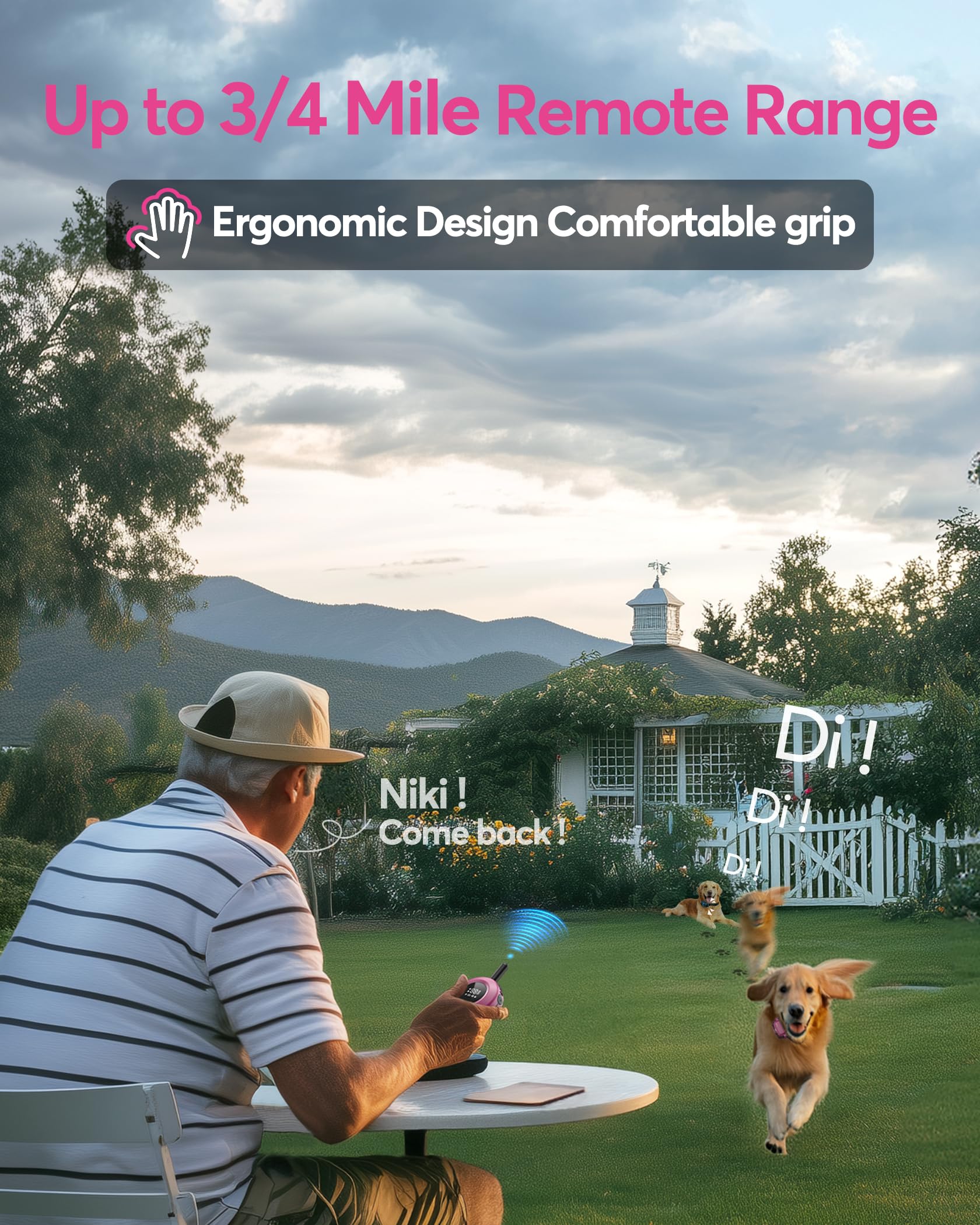 Collar Jugbow ajuste ergonómico para comodidad en perros grandes y medianos
