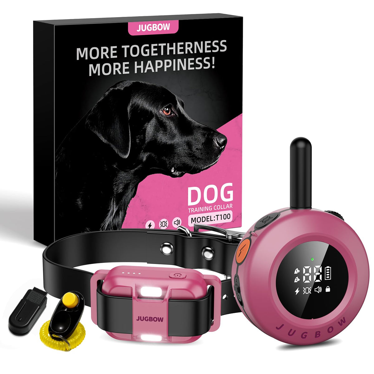 Collar Jugbow para perros con alcance de tres cuartos de milla para entrenamiento exterior