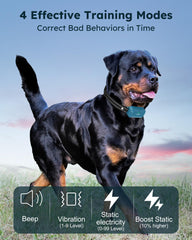 Remoto ergonómico Jugbow facilita sesiones de adiestramiento para dos perros con dos canales.