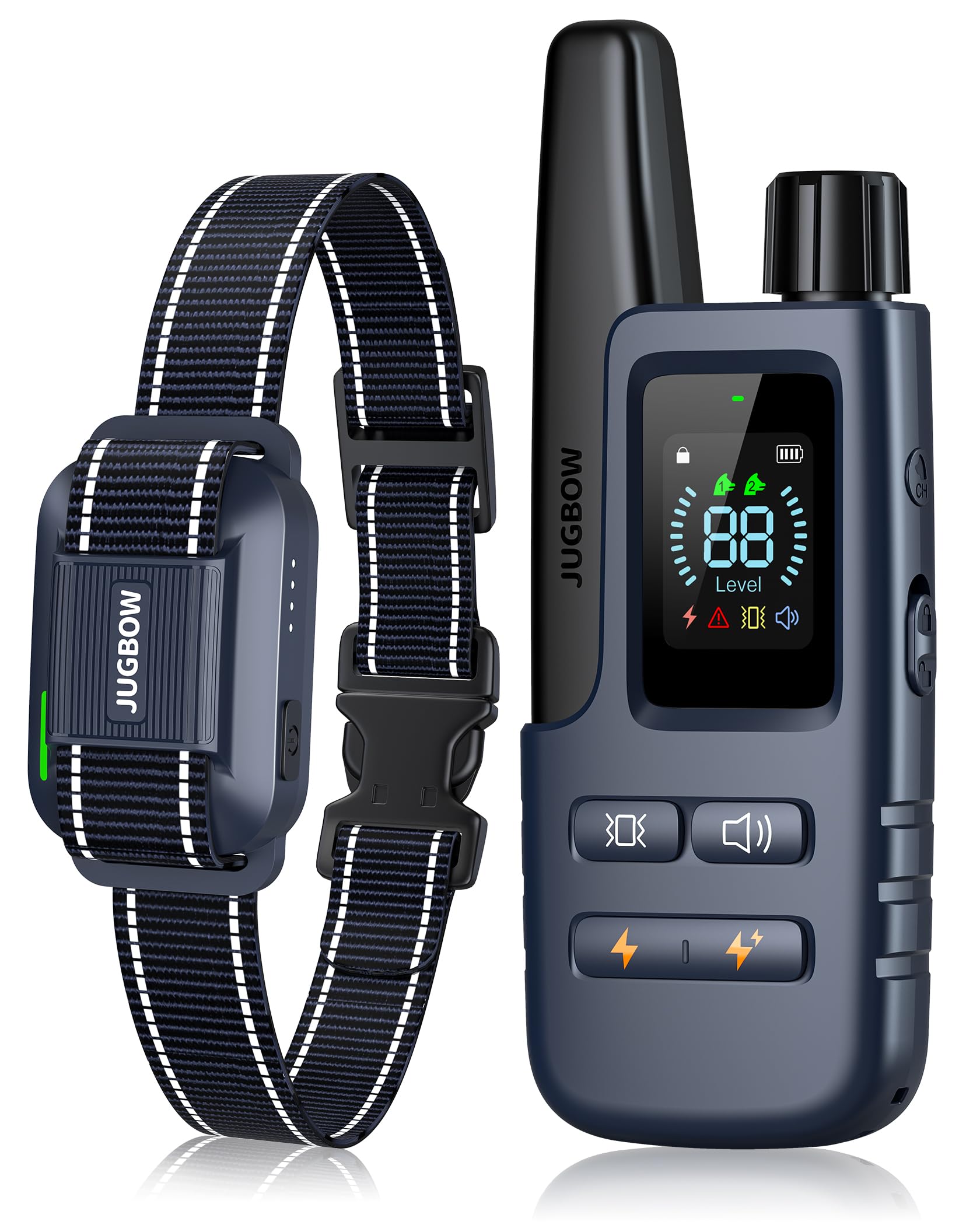Collar Jugbow para entrenamiento a larga distancia con alcance de 4200 pies.