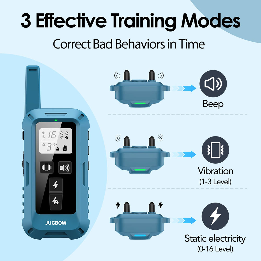 Control remoto Jugbow de 4 canales para entrenar cuatro perros