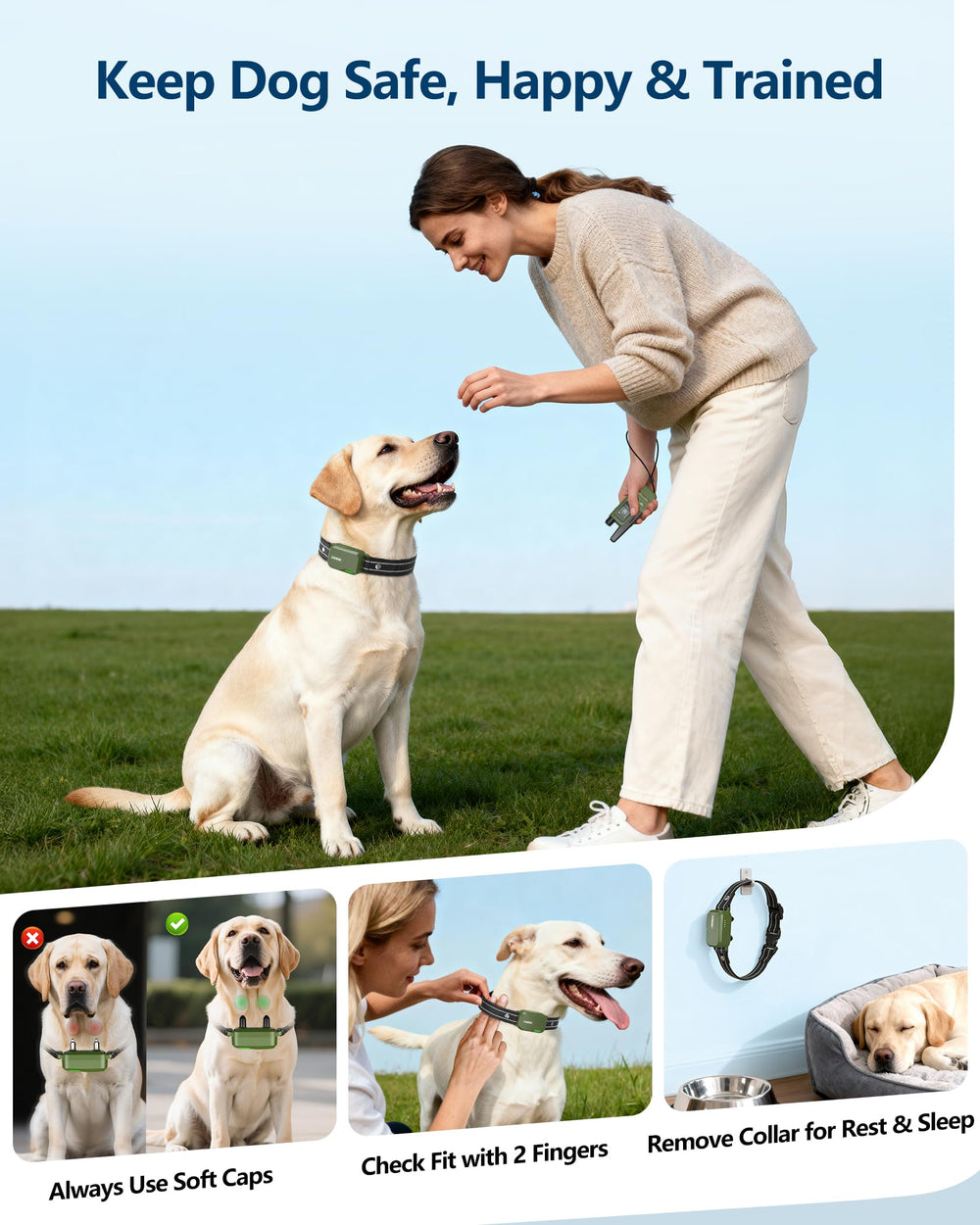 Jugbow control remoto doble para entrenar dos perros simultáneamente