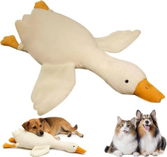 Pato Grande Peluche para Perro, ideal para juego suave y abrazos.