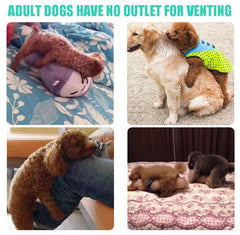 JUIANG diseño realista de peluche para perro pequeño.