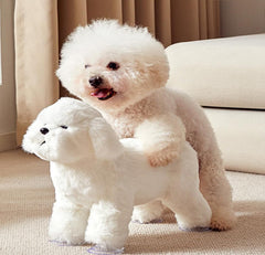 JUIANG juguete realista para perro macho en peluche, ideal para juego suave.