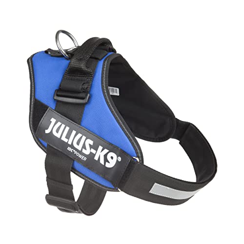 Arnés Julius-K9 IDC con bolsas laterales y luz para tareas nocturnas.