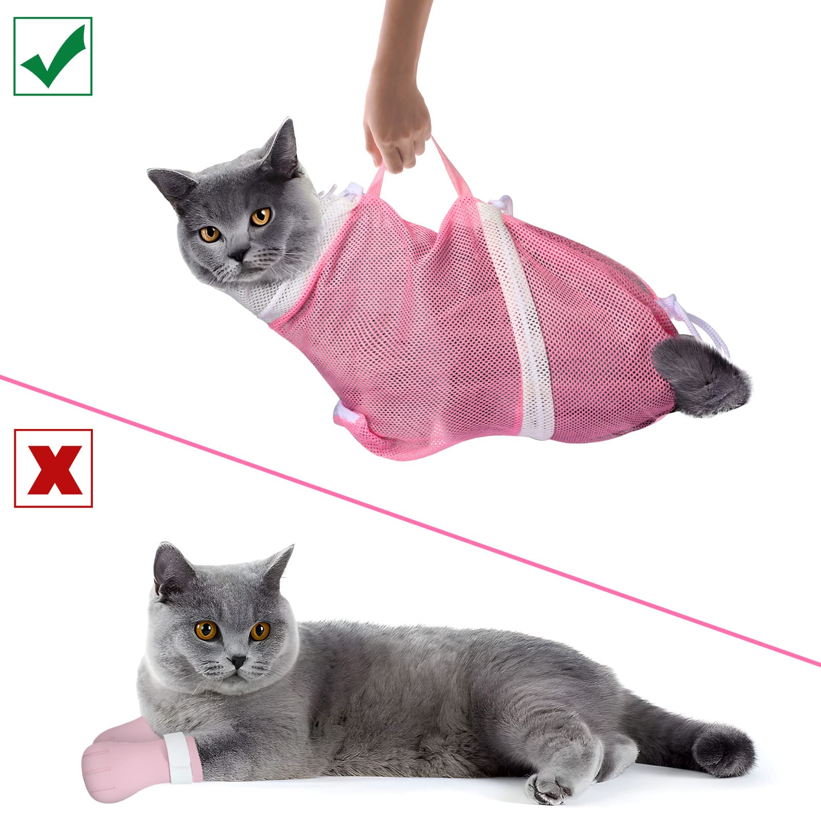JULMELON tapas para uñas de gato, reduce arañazos durante el baño