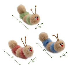 Jumpaws oruga de peluche suave para gatos, ideal para juego y acecho