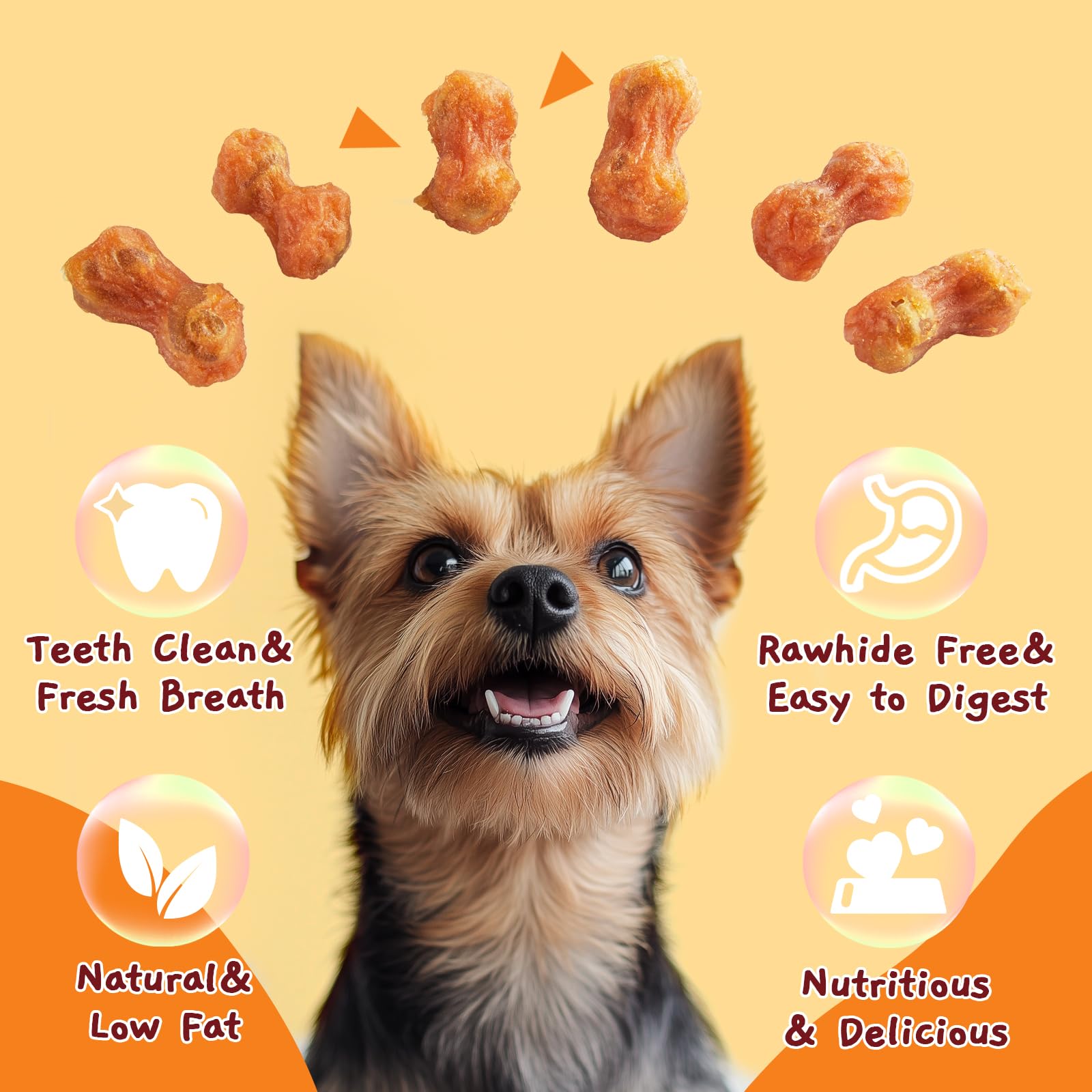 Jungle Calling: hueso masticable 2-5 pulgadas, ideal para perros medianos.