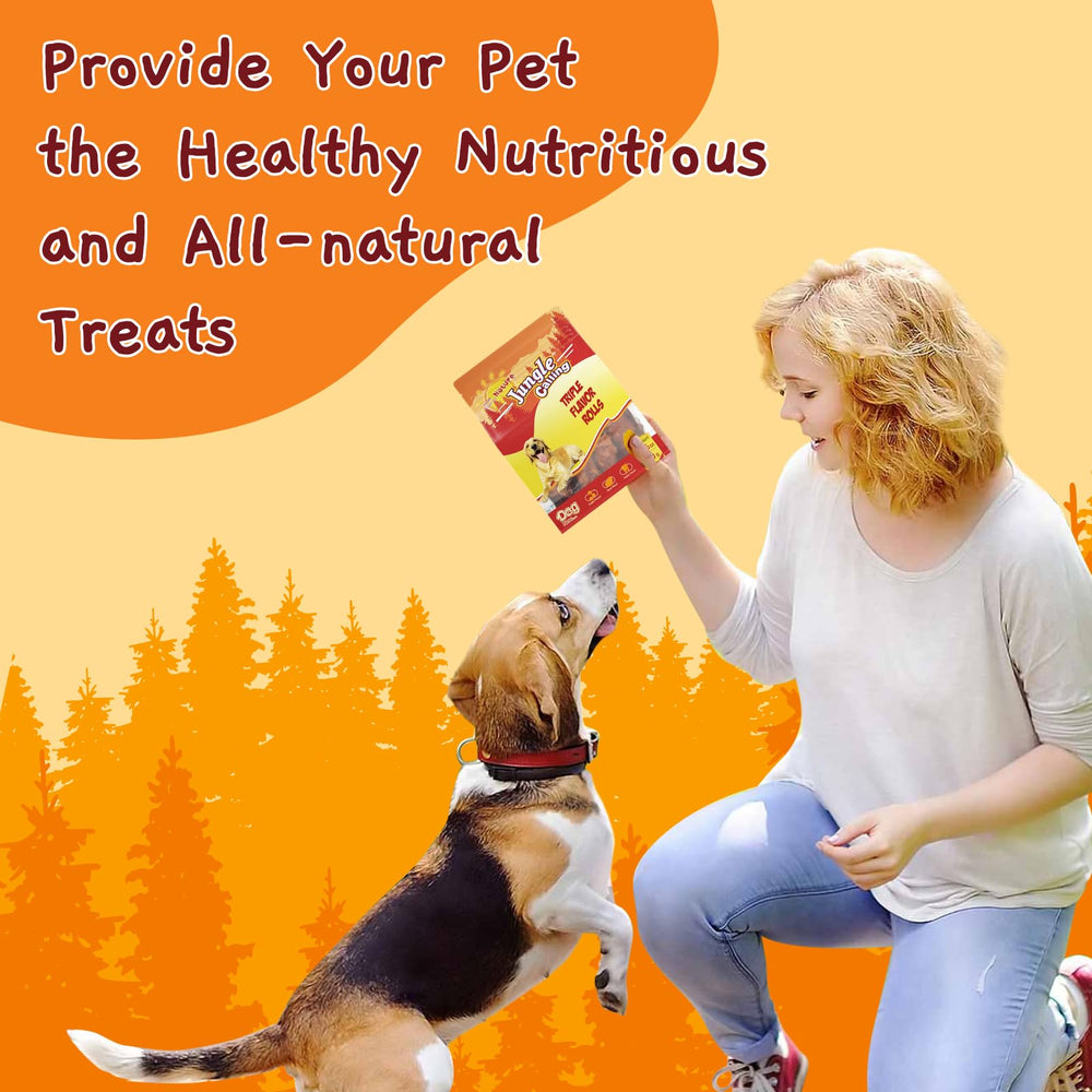 Jungle Calling nutrición perro energía, snack sabroso para moverse.