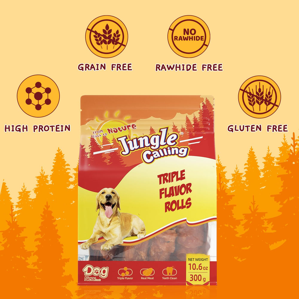 Jungle Calling rollos sabor pato, sabor intenso para paladares exigentes.