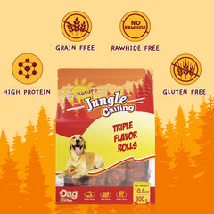 Jungle Calling rollos sabor pato, sabor intenso para paladares exigentes.