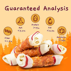 Snack natural envuelto en pollo de Jungle Calling para masticar