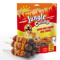 Jungle Calling Kabobs con pollo, pato y res, recompensa sabrosa para entrenamiento