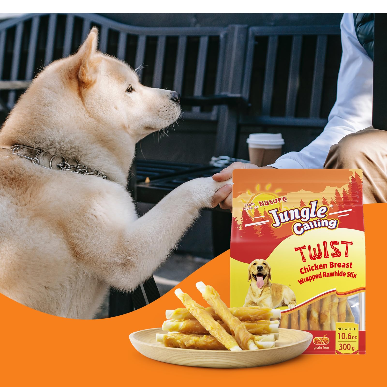 Jungle Calling: snack atractivo para perros con estómagos sensibles.
