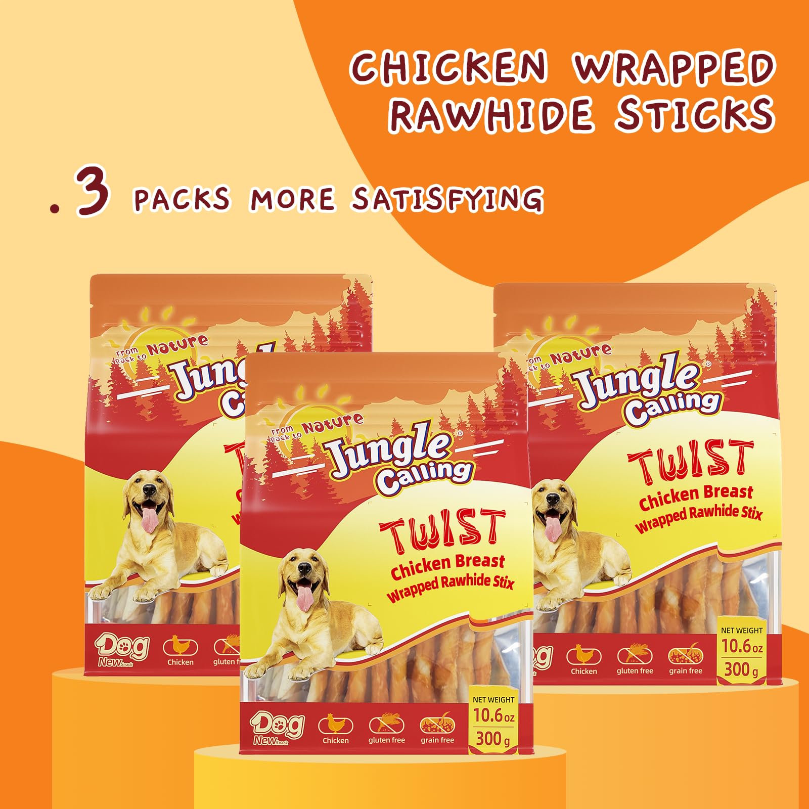 Etiqueta nutricional Jungle Calling muestra calorías por pack