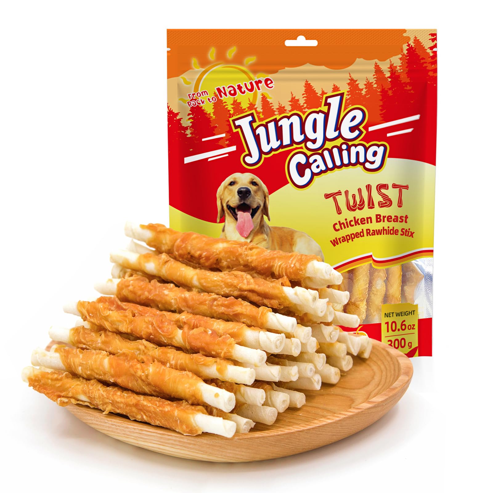 Huesos envueltos de pollo Jungle Calling, textura sabrosa para masticar
