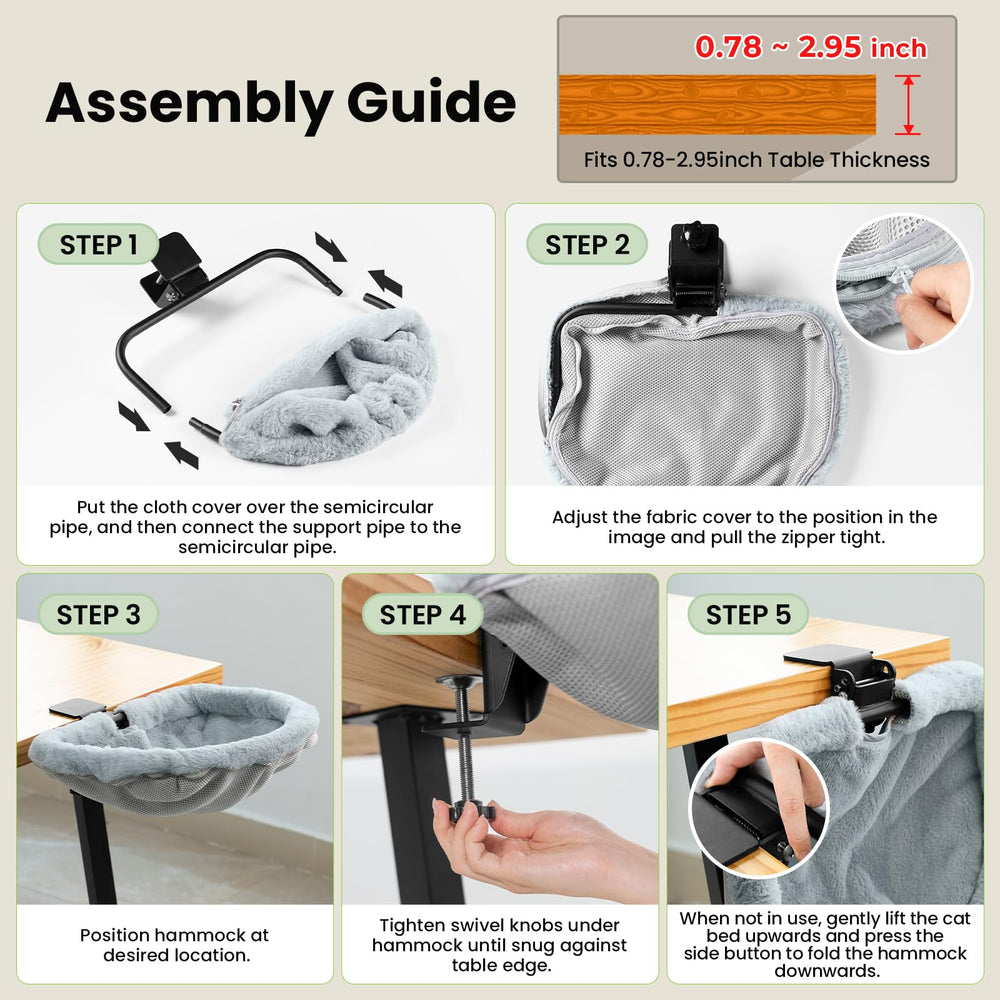 Cama para gato JUNSPOW acolchada y cálida para días fríos.