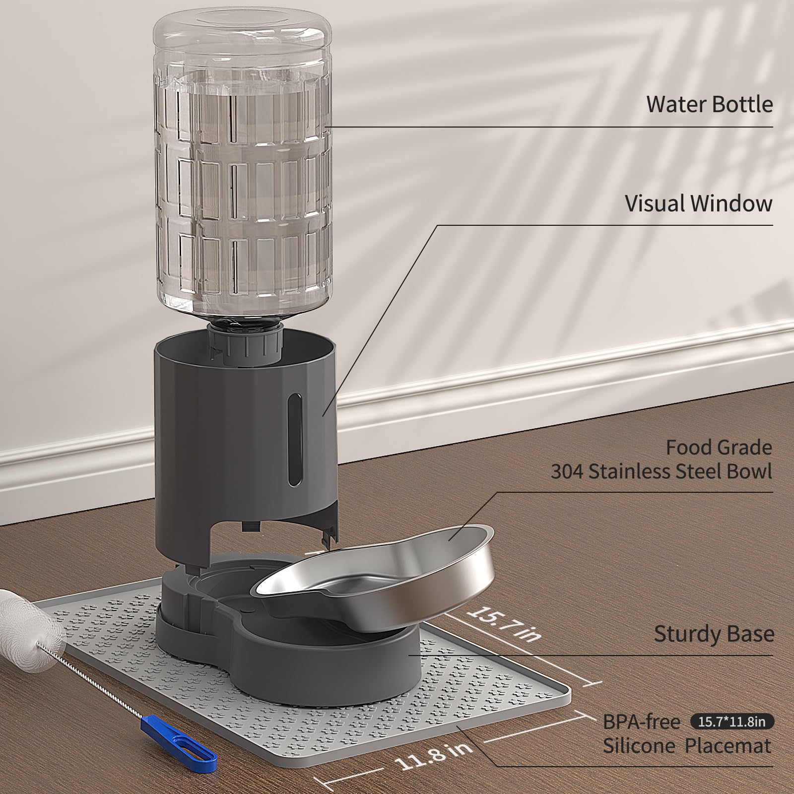 JUNSPOW dispensador por gravedad sin necesidad de electricidad