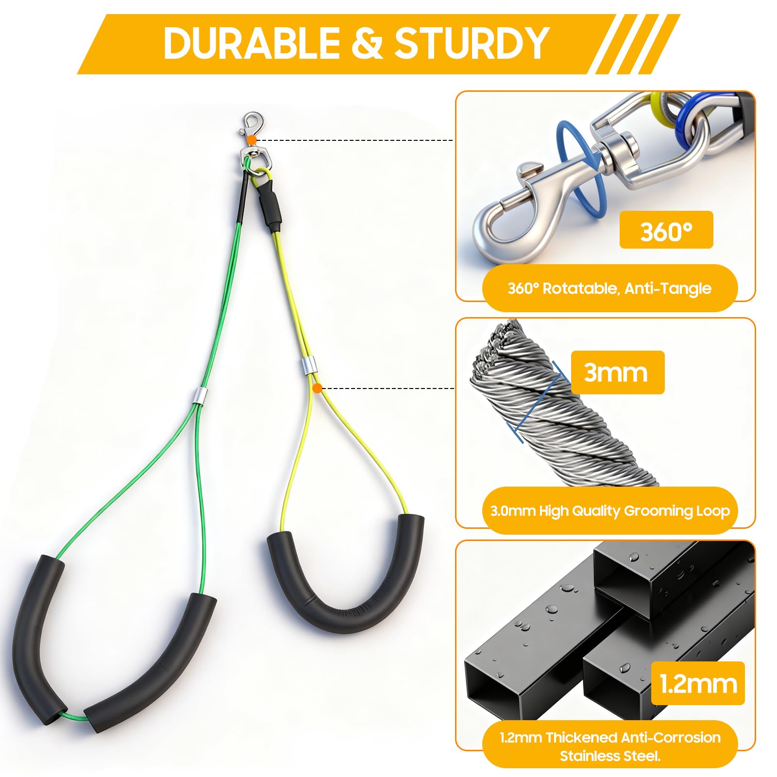 Brazo ajustable Junton para perros: posición flexible para tamaños variados.