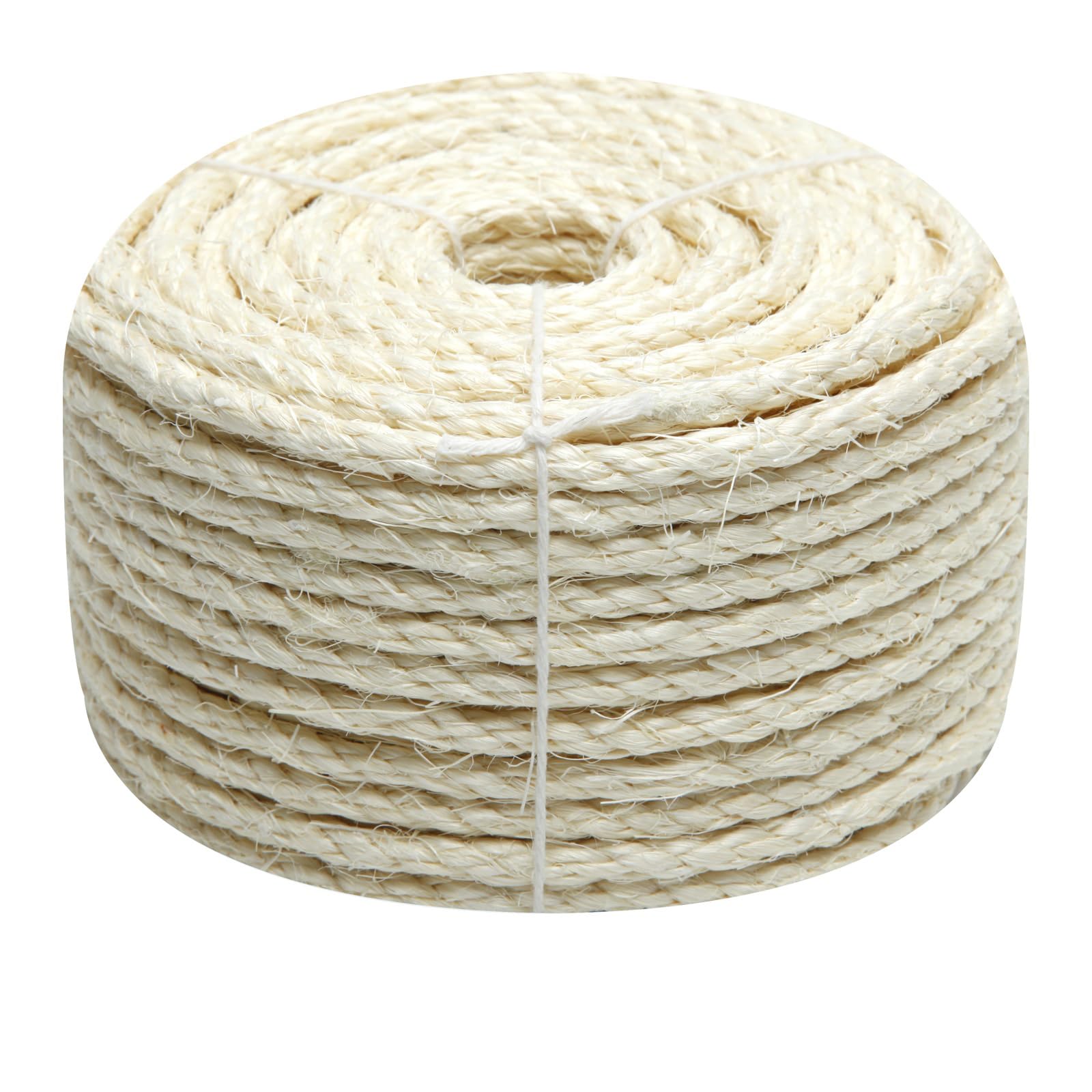 Juomid cuerda sisal 1/4 pulgada 32 pies para reparar rascadores de gato