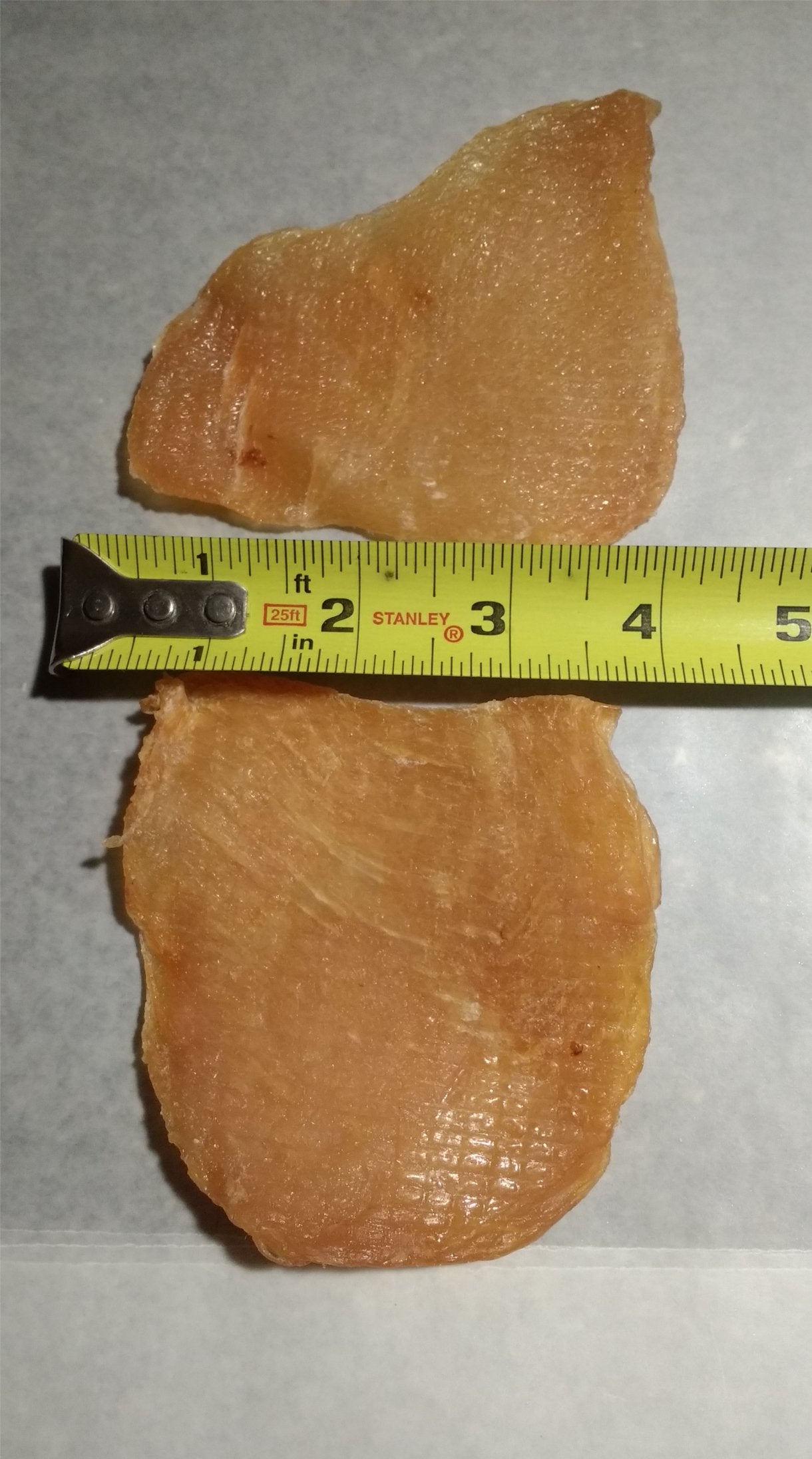Just Jerky Treats 1 ingrediente: pollo puro, snack claro para perros.