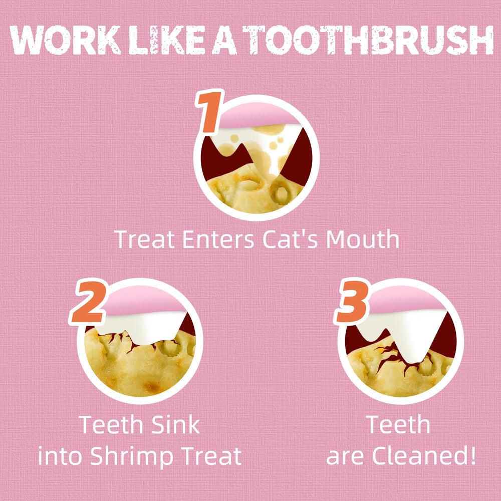 Just Try crujiente dental para gatos, ayuda a limpieza dental