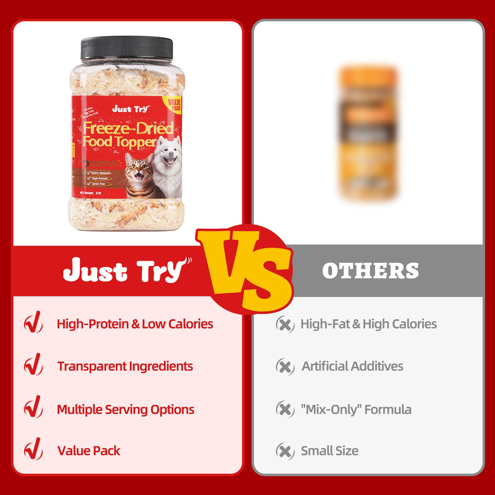 Just Try krill con Omega-3 y astaxantina, apoyo para piel y pelaje.