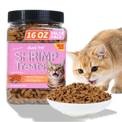 Just Try premiso gambas para gatos crujientes para snack diario