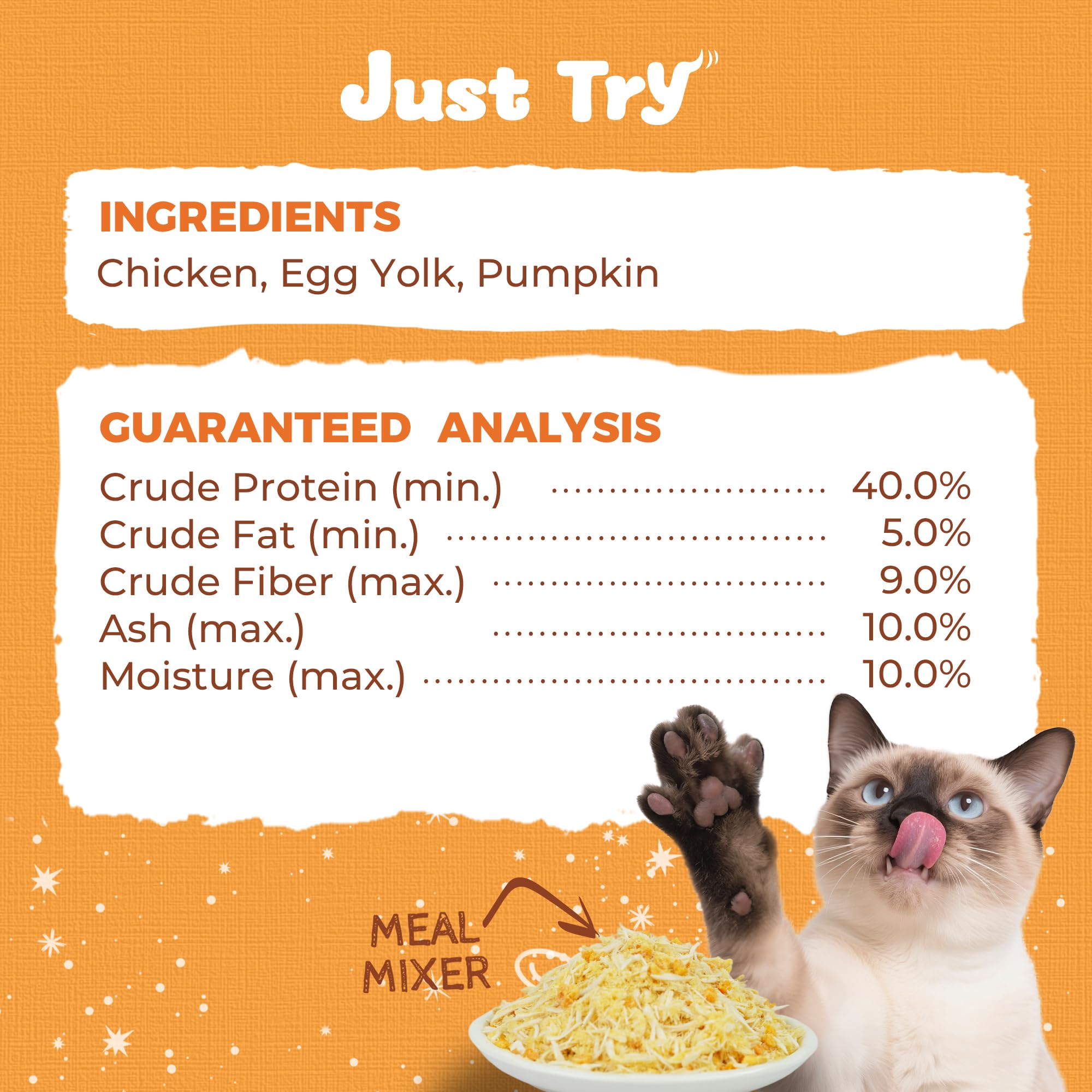 Just Try sin sabores artificiales para estómagos sensibles.