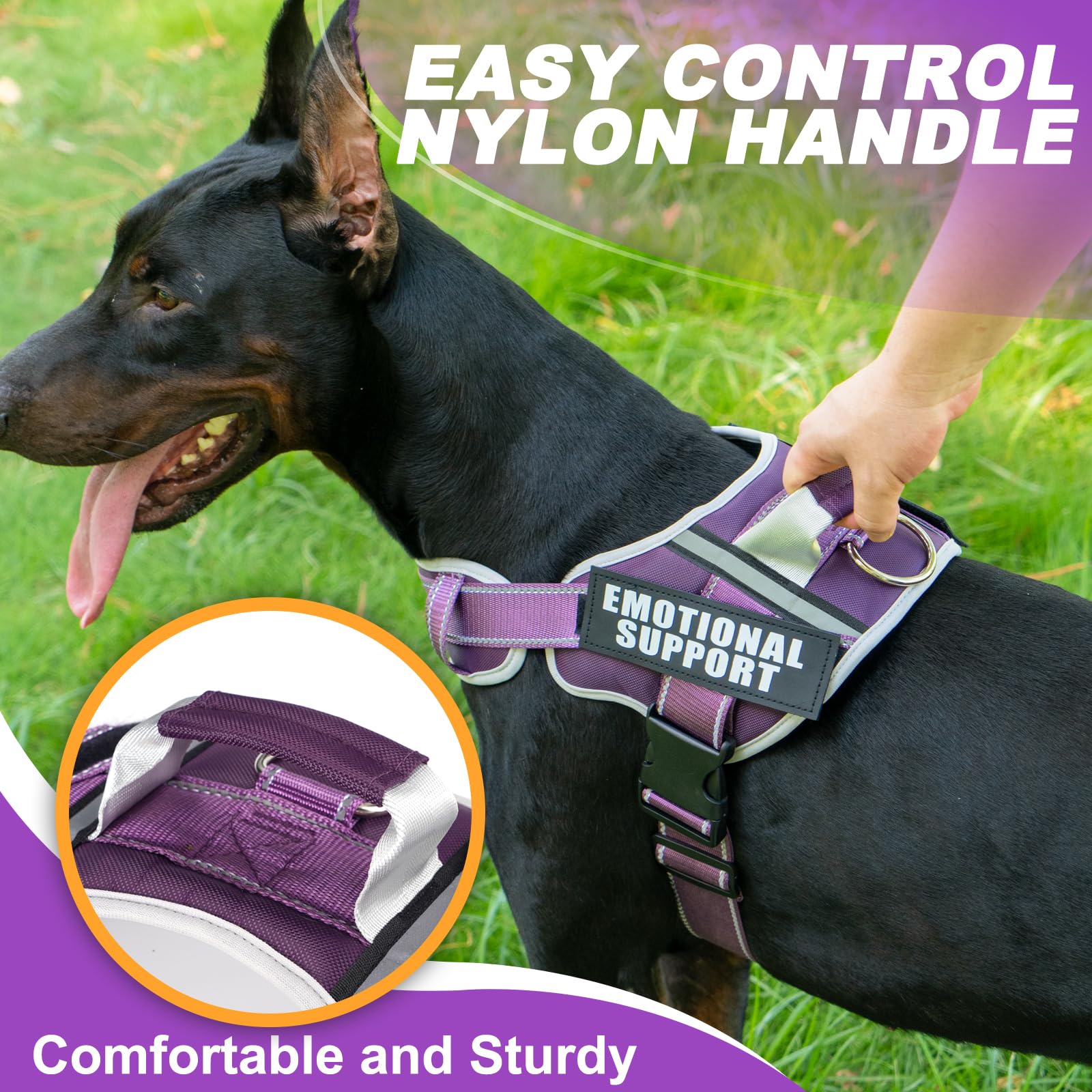 Ajuste de JUSTYEZI para perros medianos y grandes.