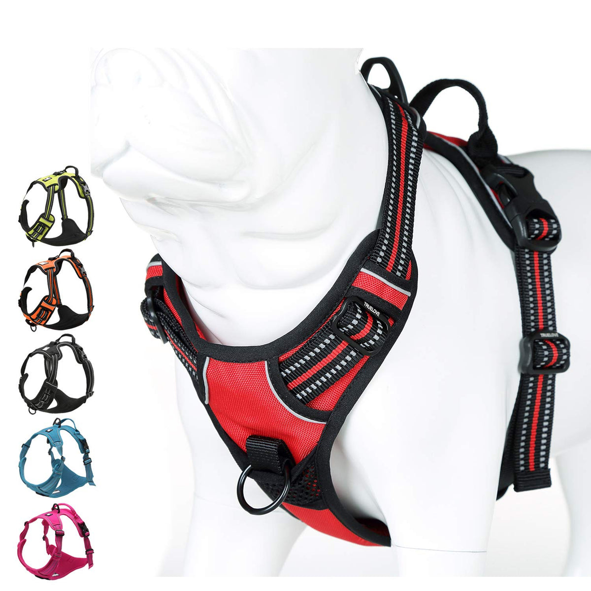 ARNÉS JUXZH Truelove sin tirones con asa de control para paseos suaves