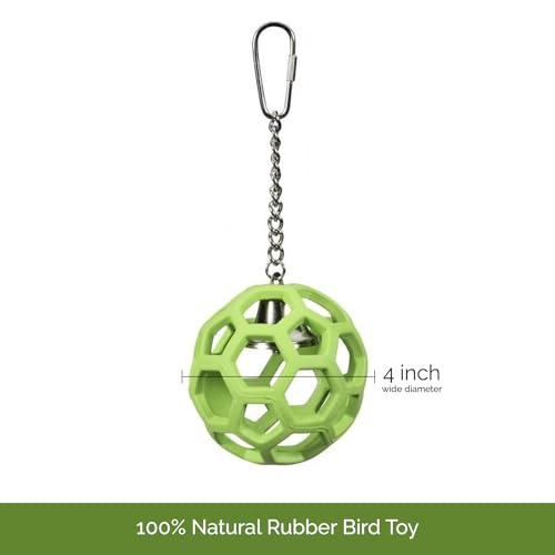 JW Activitoys Hol-ee Roller para loro, goma natural para masticar de forma segura.