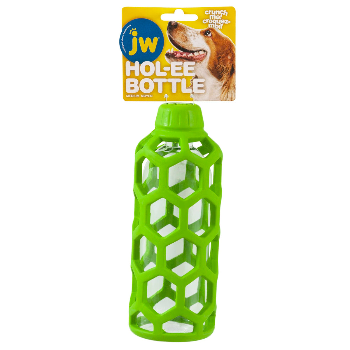 JW Pet Hol-ee Bottle: juguete masticable duradero para perros.