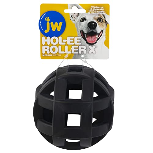  JW Pet Hol-ee Roller Extremo, dispensador de premios, estimula la resolución de acertijos durante el juego.
