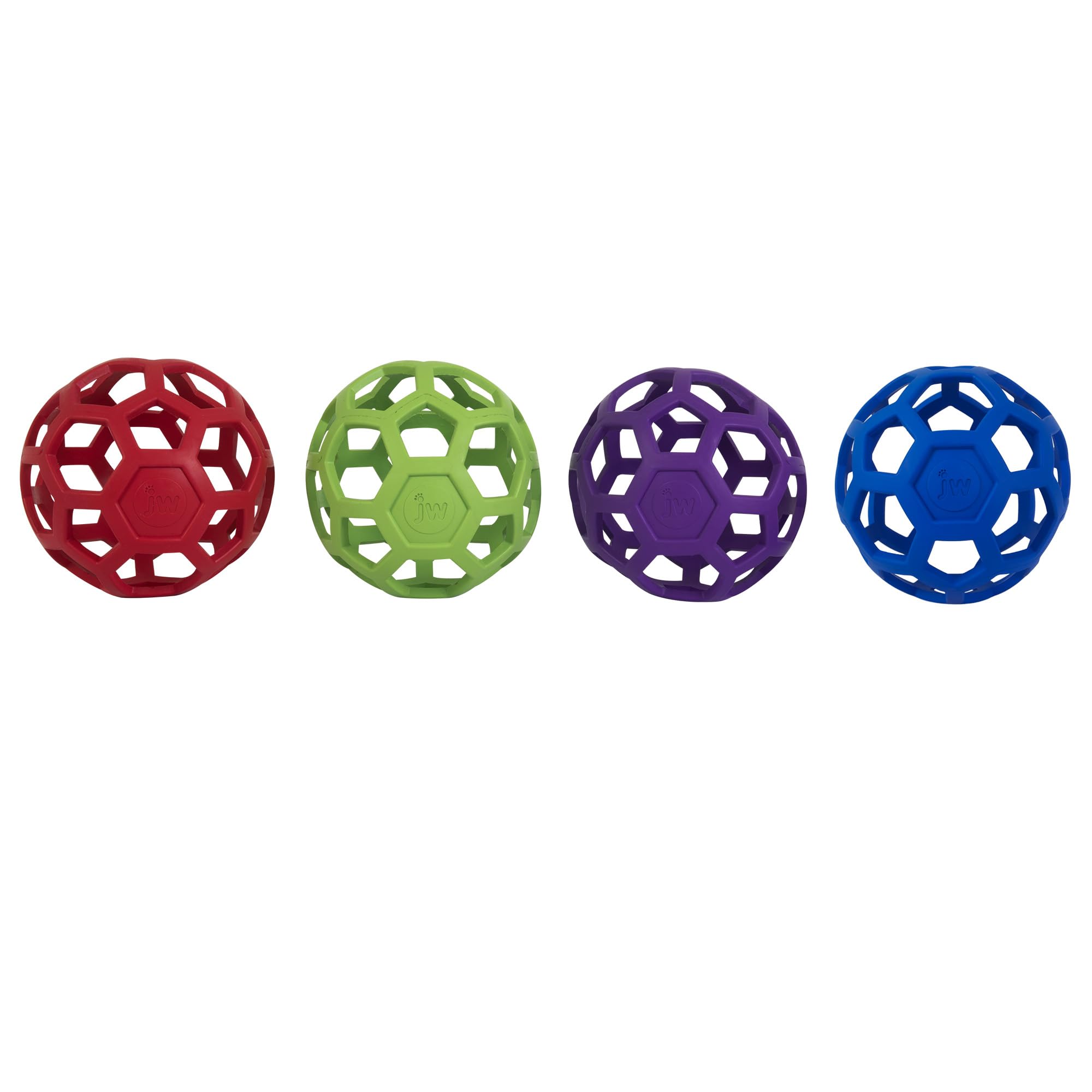JW Pet Hol-ee Roller, pelota rompecabezas en caucho natural, estimula la mente