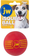 JW PET iSqueak: bola masticable con vainilla para mordisqueo suave.