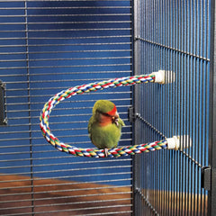 Percha JW para aves grandes, diseño flexible y agarre cómodo.