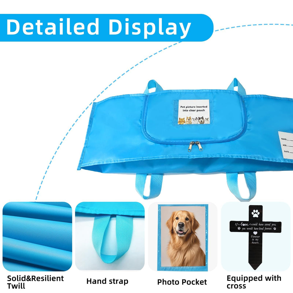 Jwizyotr bolsa funeraria de uso amplio para perros, gatos, aves y conejos.
