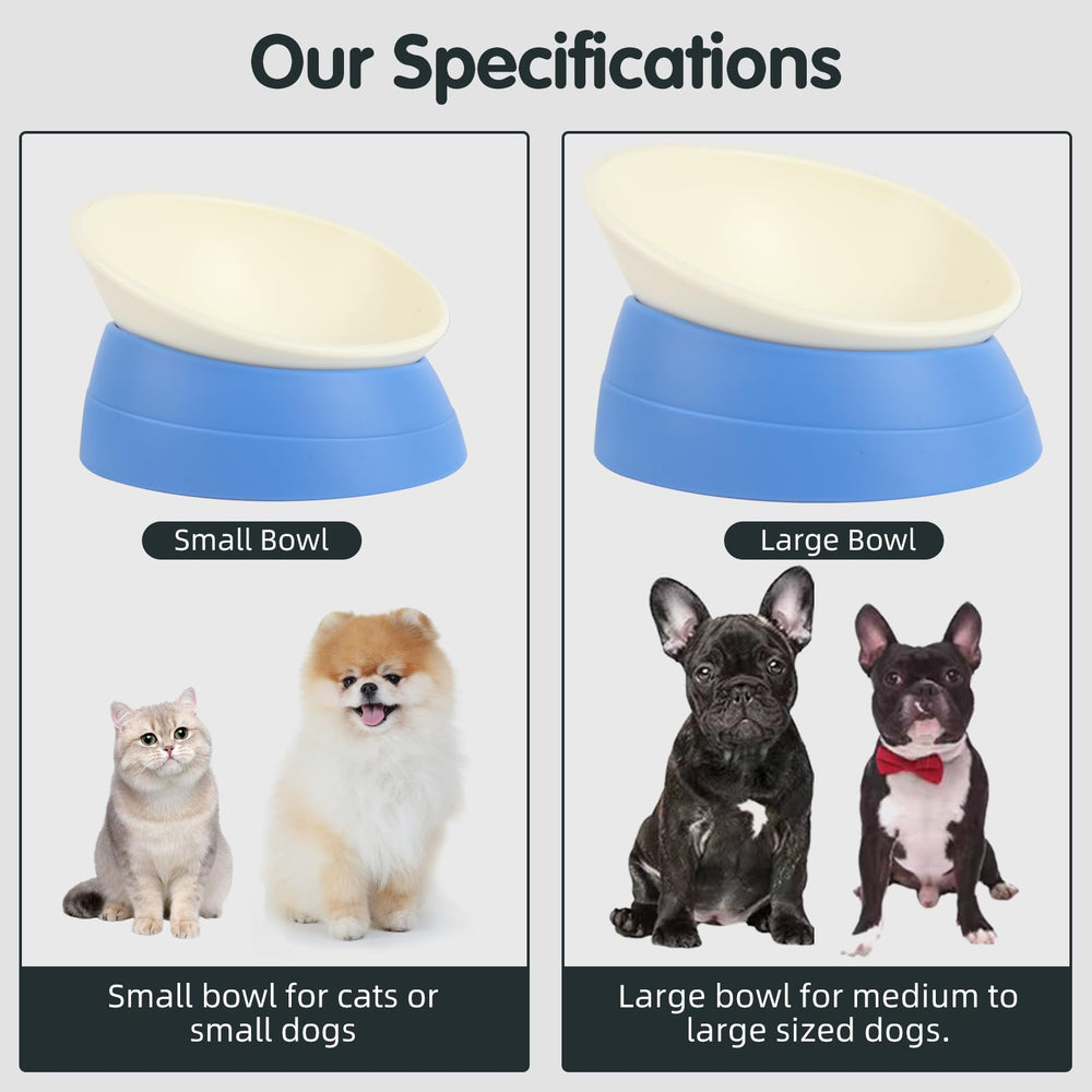 JWPC tazón ideal para mascotas pequeñas y perros de cara corta