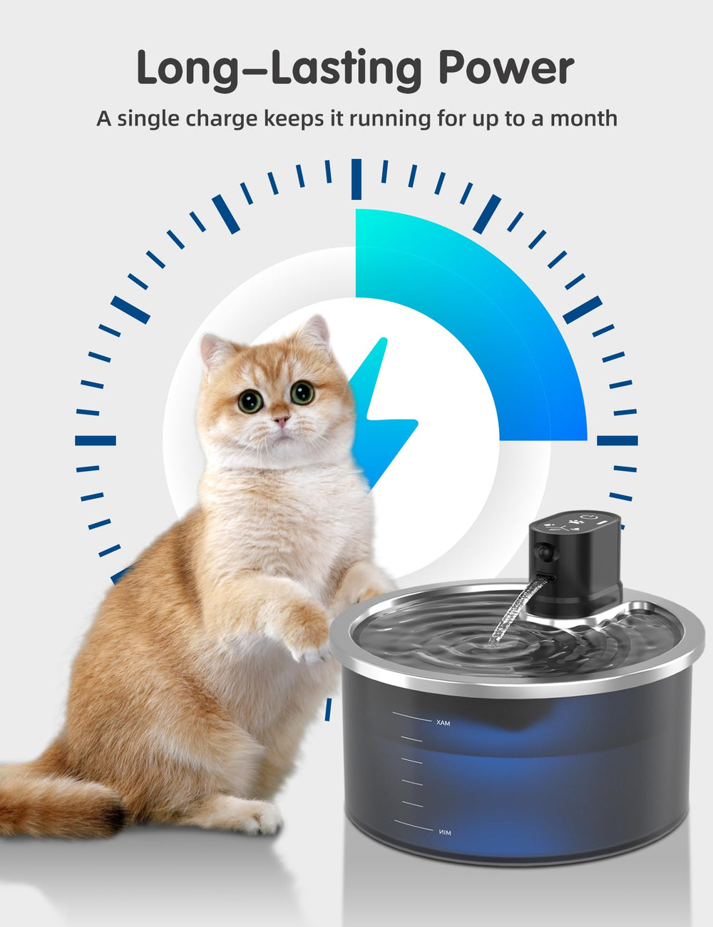 ideal para gatos y perros con agua fresca y circulación constante