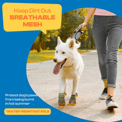 JZXOIVA zapatos para perros grandes, vista de la suela, diseño antideslizante para superficies.