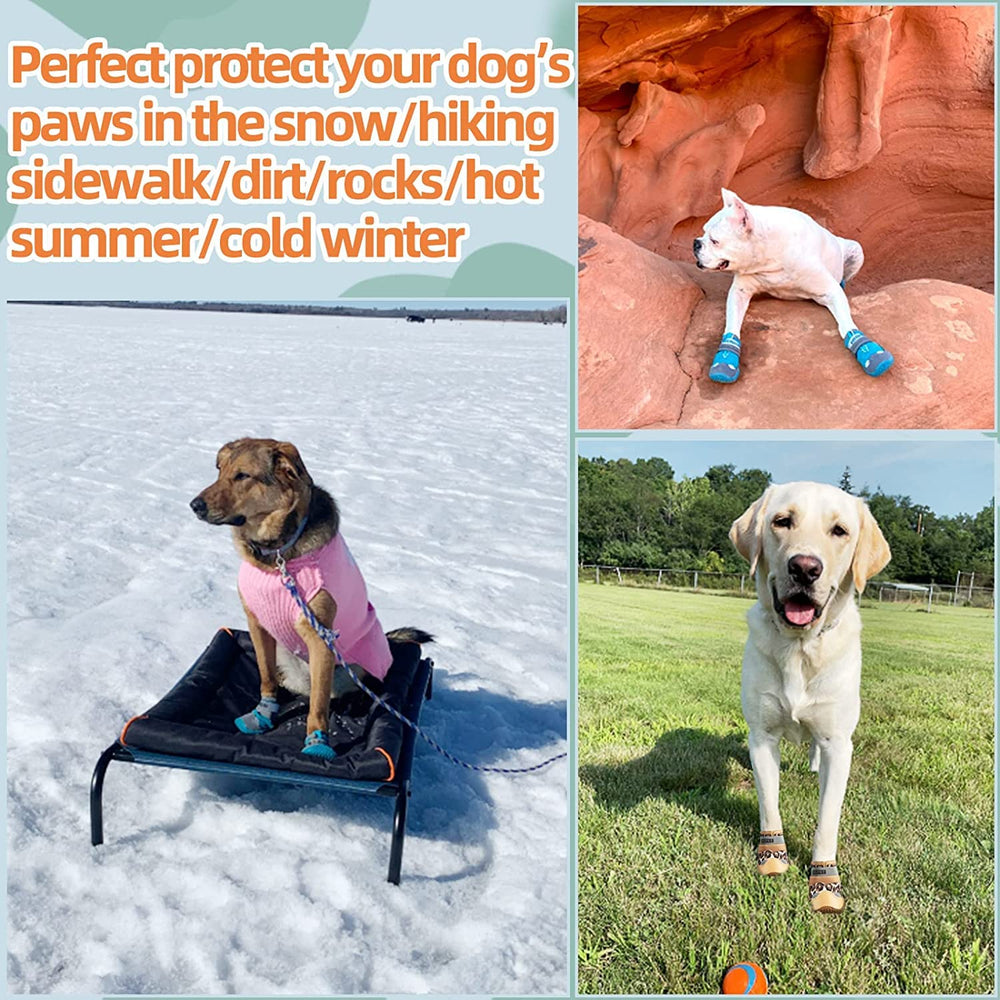 Botas JZXOIVA con ajuste fácil, rápido y seguro para perros activos.