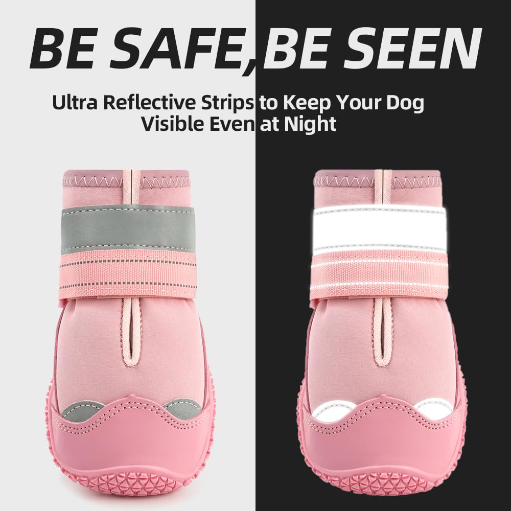 jzxoiva zapatos para perros resistentes al agua para lluvia o nieve