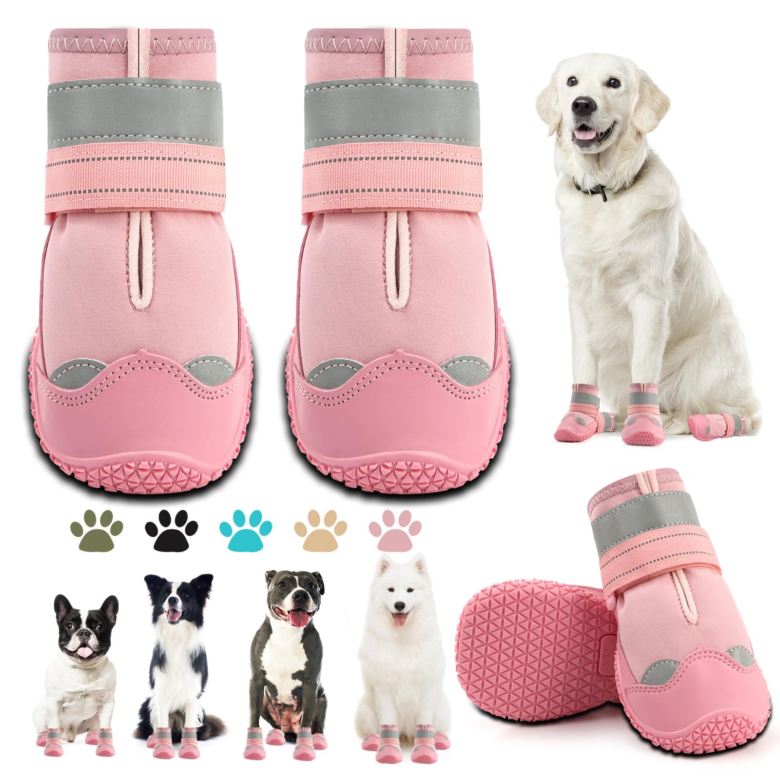 jzxoiva zapatos para perros tamaño 3 protegen patas en pavimento caliente