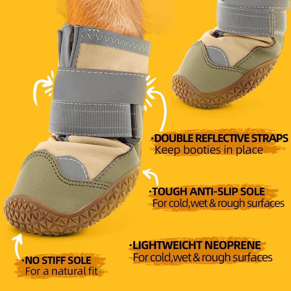 Zapatos para perro JZXOIVA ideales para uso exterior en días cálidos o fríos.