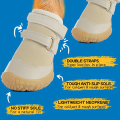 Zapatos de perro con correas ajustables de JZXOIVA para colocar y quitar fácilmente.