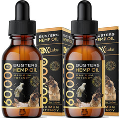 Buster de K2xLabs, botella frontal de aceite de cáñamo orgánico para uso diario en mascotas
