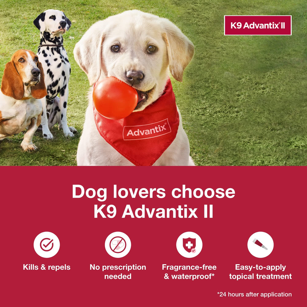 K9 Advantix II para perro grande: repela mosquitos y reduce picaduras