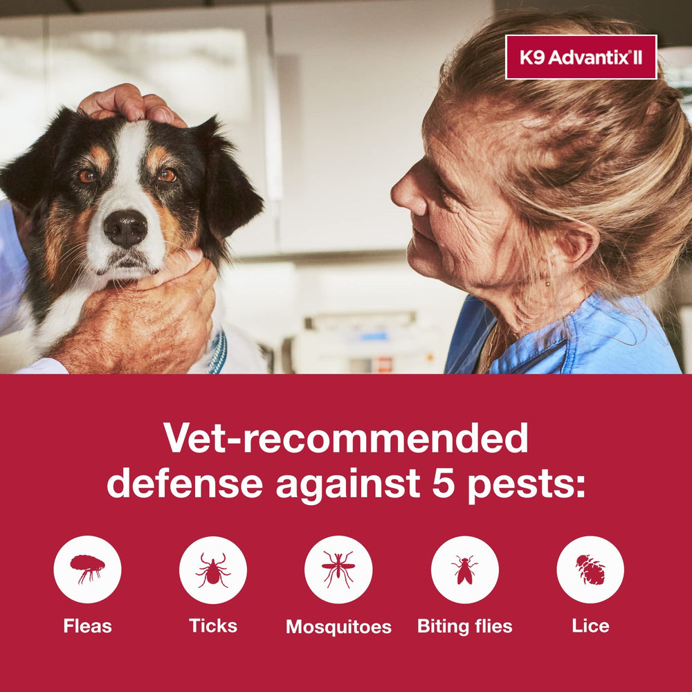K9 Advantix II resistente al agua: protección incluso tras duchas o lluvia